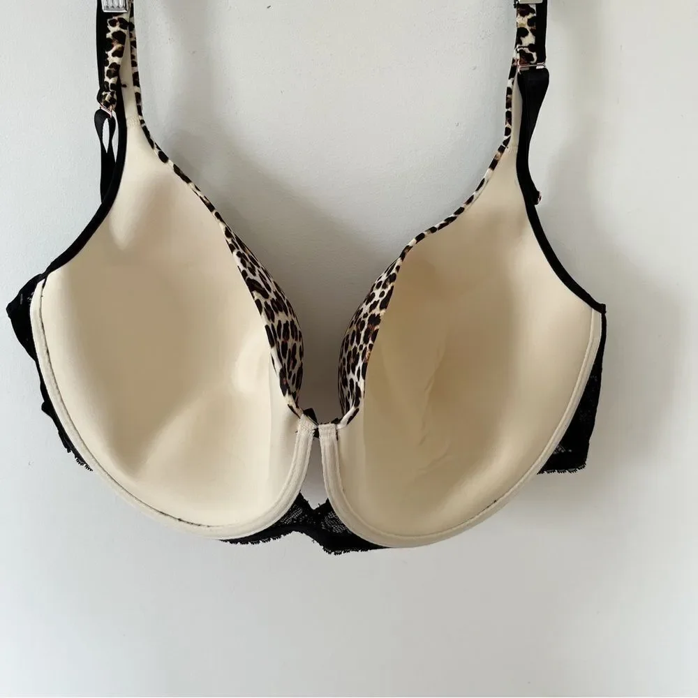 NWT Déesse Lingerie 46H 5D Contour Underwire Bra Animal Print Lace Style 448535 - Picture 9 of 13